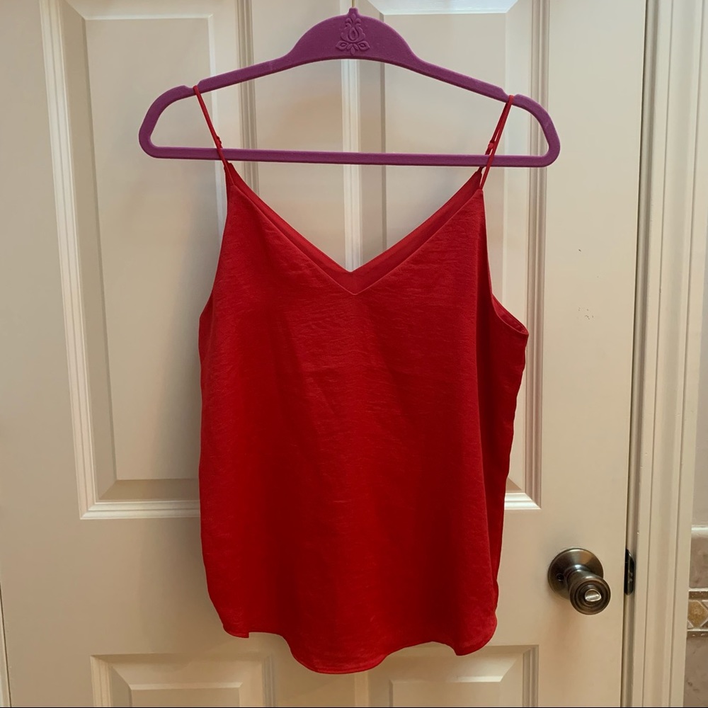 Express red tank top